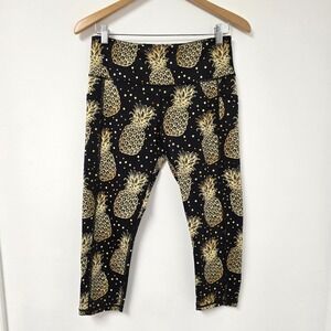 Constantly Varied Gear M Crop Legging Pineapple Printed Squats Approved Pockets